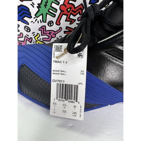 Adidas T-Mac 1‎ Orlando Away 2022 Basketball Shoes Black Blue GY2404 Mens Size 7 main image 7